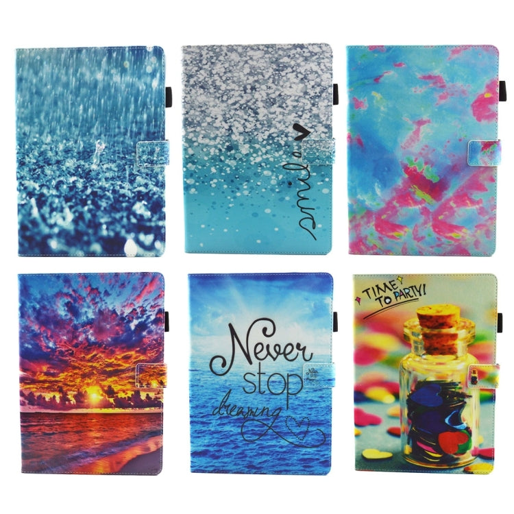 Funda protectora de cuero con tapa horizontal y diseño de gotas de lluvia para iPad Pro de 10,5 pulgadas, con soporte, ranuras para tarjetas, billetera, ranura para bolígrafo y función de suspensión/activación. Para iPad Pro de 10,5 pulgadas.