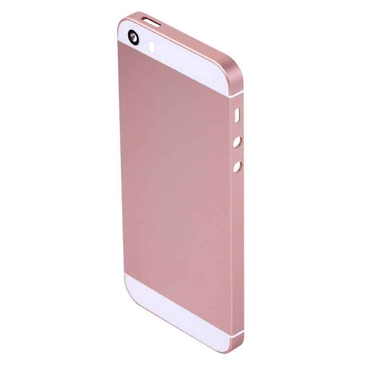 5 in 1 for iPhone SE Original (Back Cover + Card Tray + Volume Control Key + Power Button + Mute Switch Vibrator Key) Full Assembly Housing Cover, For iPhone SE