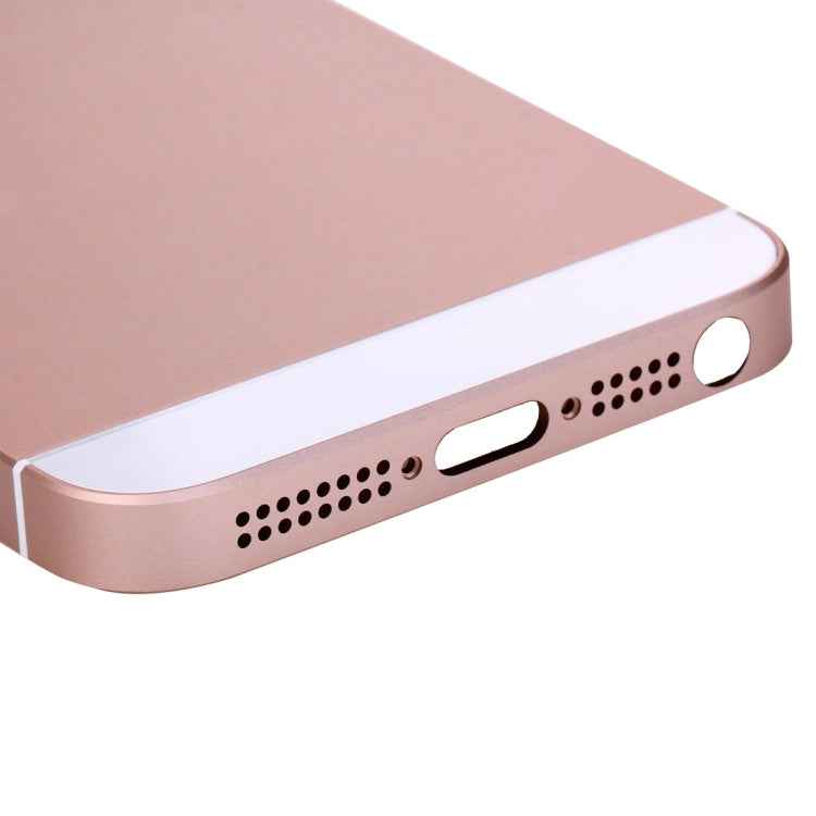 5 in 1 for iPhone SE Original (Back Cover + Card Tray + Volume Control Key + Power Button + Mute Switch Vibrator Key) Full Assembly Housing Cover, For iPhone SE