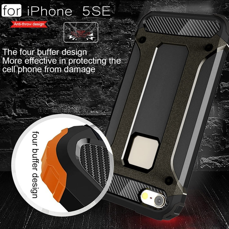 Tough Armor TPU + PC Combination Case for iPhone SE & 5 & 5s, For 5 & iPhone 5S & iPhone SE