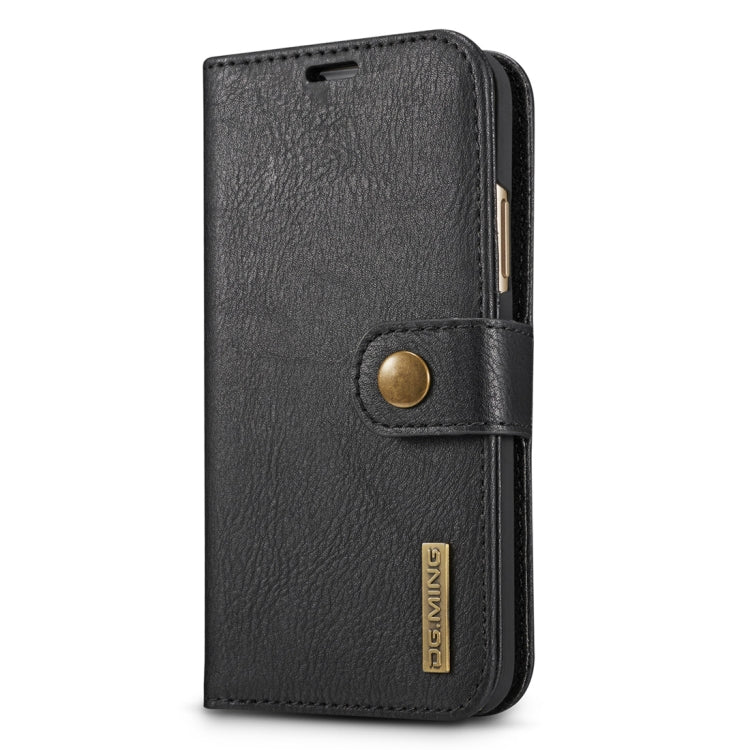 For iPhone X / XS DG.MING Crazy Horse Texture Horizontal Flip Detachable Magnetic Protective Case with Holder & Card Slots & Wallet, iPhone X, For X, iPhone X