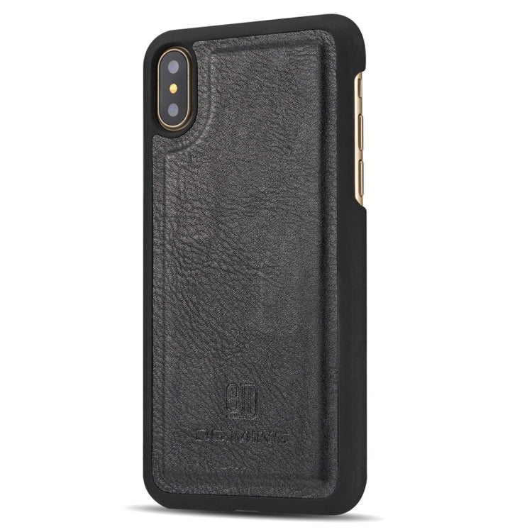 For iPhone X / XS DG.MING Crazy Horse Texture Horizontal Flip Detachable Magnetic Protective Case with Holder & Card Slots & Wallet, iPhone X, For X, iPhone X