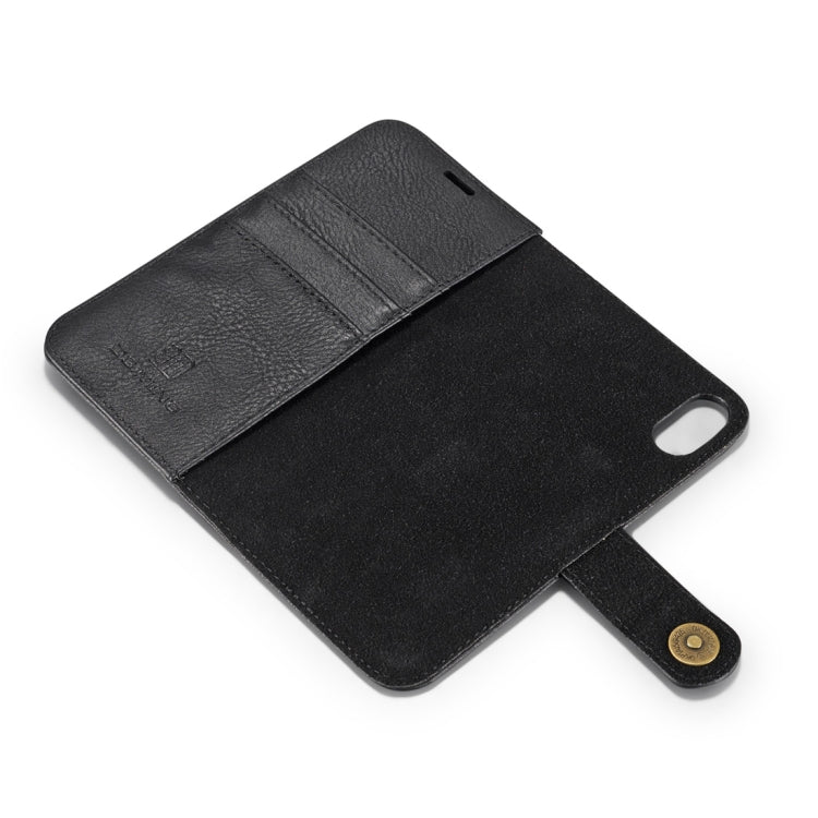 For iPhone X / XS DG.MING Crazy Horse Texture Horizontal Flip Detachable Magnetic Protective Case with Holder & Card Slots & Wallet, iPhone X, For X, iPhone X
