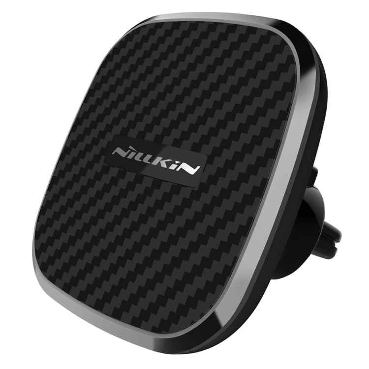NILLKIN MC027 Car Air Outlet Vent Mount Clamp Holder 10W Fast Charging Qi Magnetic Wireless Charger