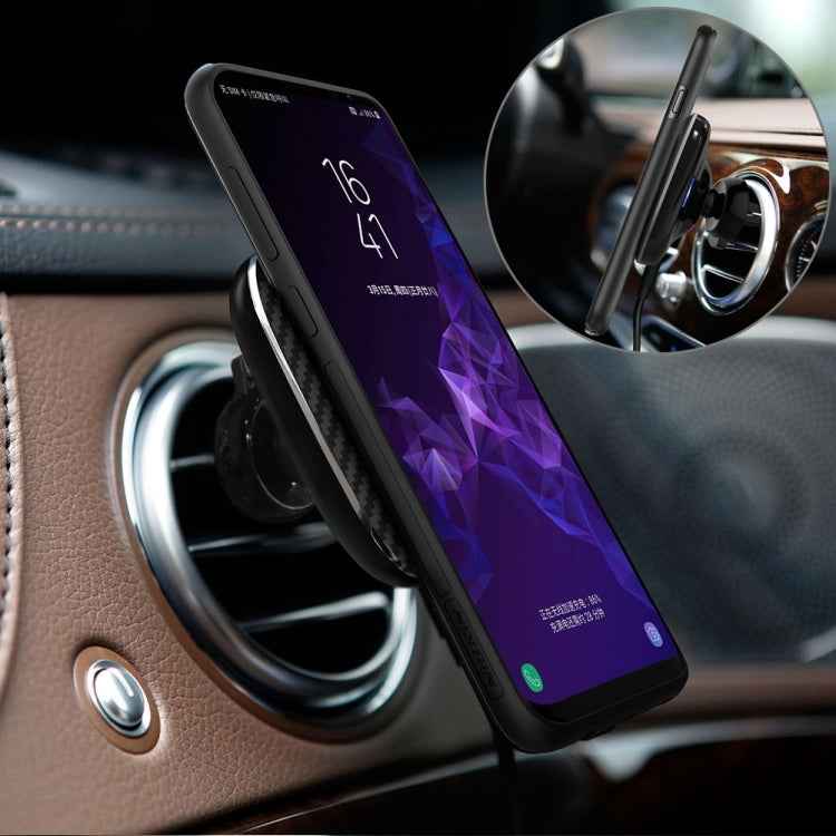 NILLKIN MC027 Car Air Outlet Vent Mount Clamp Holder 10W Fast Charging Qi Magnetic Wireless Charger