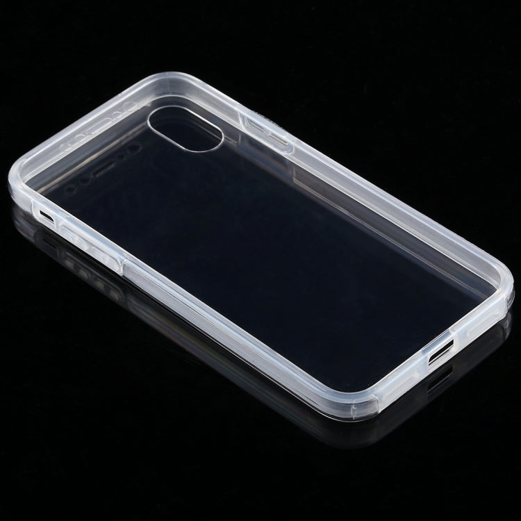 Para iPhone X/XS 0,75 mm Funda de PC + TPU transparente ultrafina de doble cara, para X