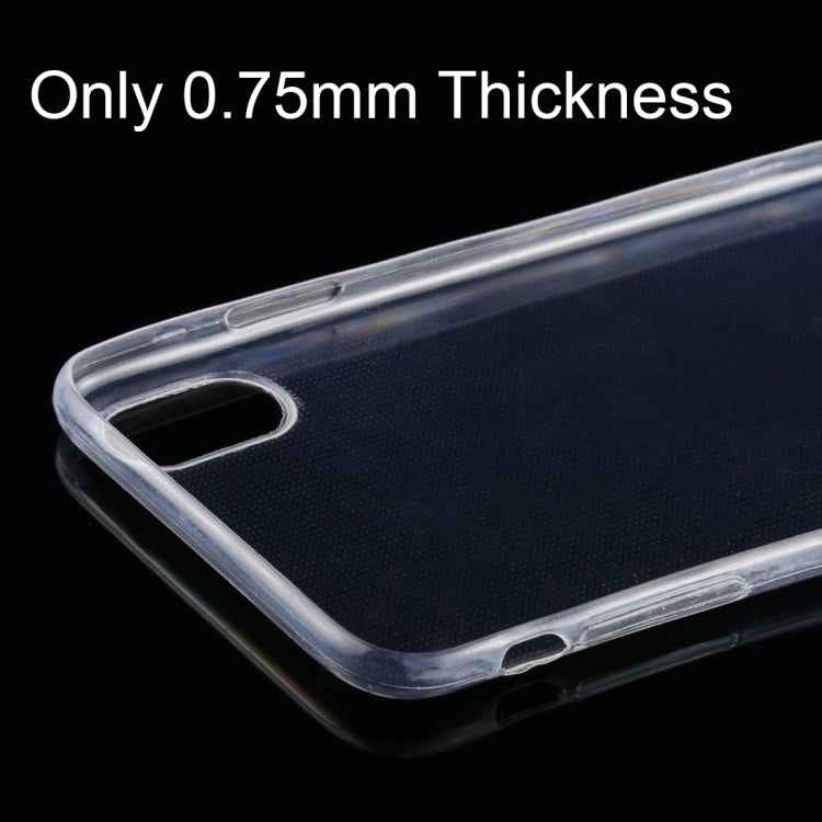 For iPhone X / XS TPU Ultra-thin Transparent Case