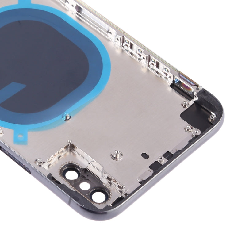 Back Housing Cover with SIM Card Tray & Side keys for iPhone X, For iPhone X(with SIM Card Tray), For iPhone X with Side keys, For iPhone X with Camera Lens