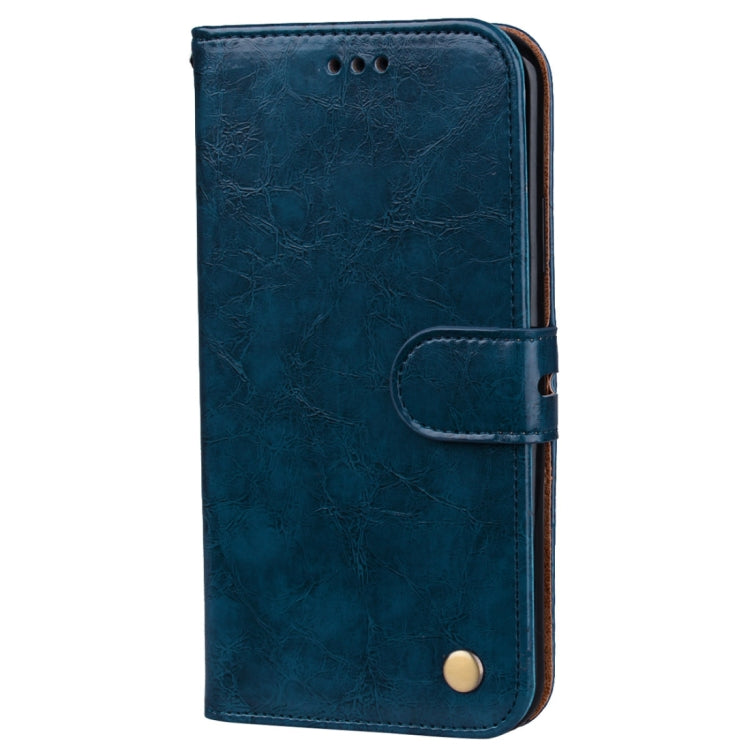 For iPhone X / XS Business Style Oil Wax Texture Horizontal Flip Leather Case with Holder & Card Slots & Wallet, For iPhone X