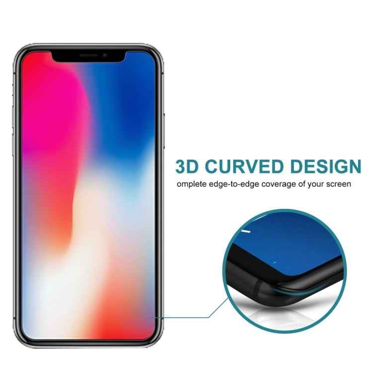 For iPhone X & XS 0.26mm 9H 3D Non-full Screen Highly Transparent Privacy Anti-glare Tempered Glass Film