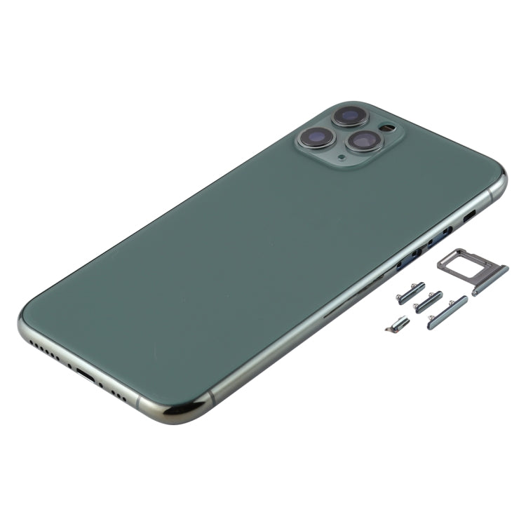 Back Housing Cover with SIM Card Tray & Side keys & Camera Lens for iPhone 11 Pro, For iPhone 11 Pro (Camera Lens), For iPhone 11 Pro (with Camera Lens)