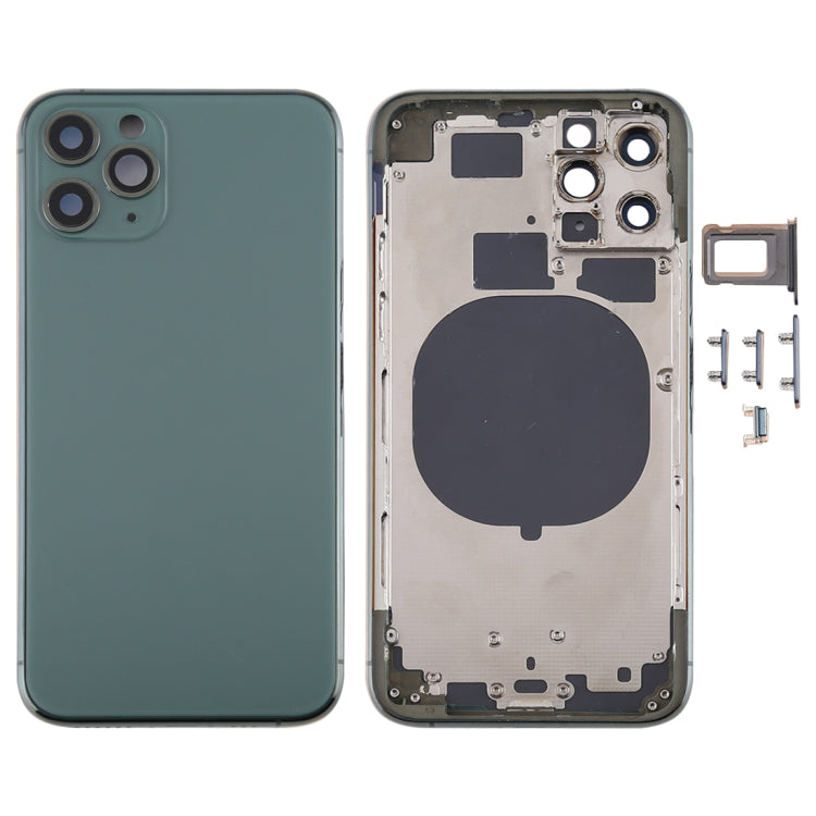 Coque arrière avec plateau pour carte SIM, touches latérales et objectif d'appareil photo pour iPhone 11 Pro, pour iPhone 11 Pro (objectif d'appareil photo), pour iPhone 11 Pro (avec objectif d'appareil photo)