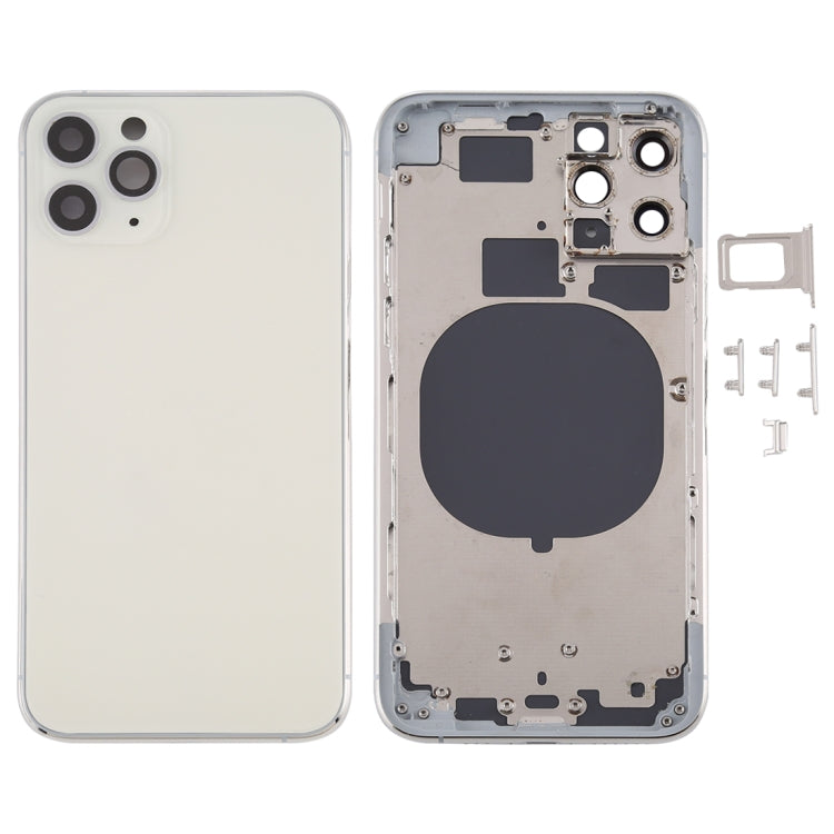Back Housing Cover with SIM Card Tray & Side keys & Camera Lens for iPhone 11 Pro, For iPhone 11 Pro (Camera Lens), For iPhone 11 Pro (with Camera Lens)