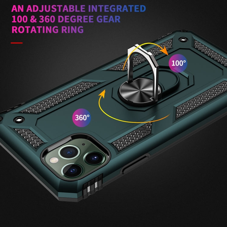 Funda protectora de TPU + PC a prueba de golpes para iPhone 11 Pro, con soporte giratorio de 360 grados.