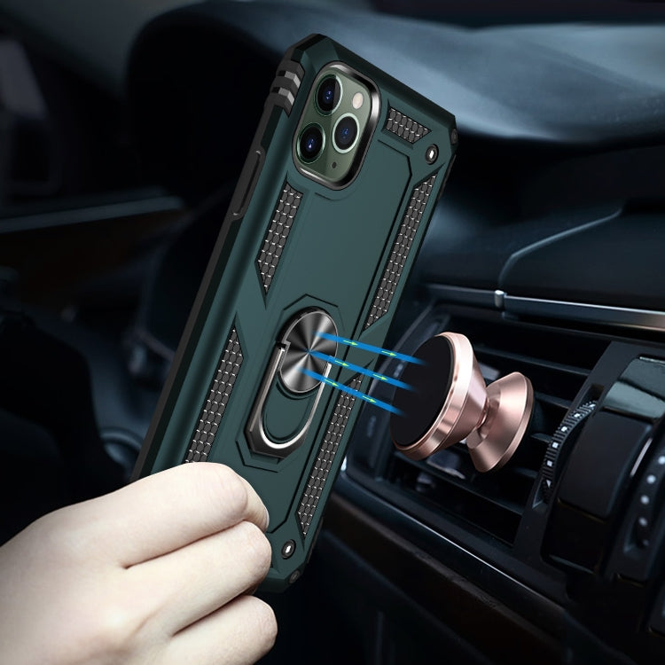 Funda protectora de TPU + PC a prueba de golpes para iPhone 11 Pro, con soporte giratorio de 360 grados.