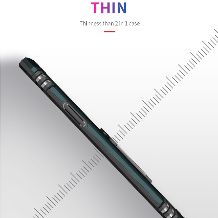 Funda protectora de TPU + PC a prueba de golpes para iPhone 11 Pro, con soporte giratorio de 360 grados.