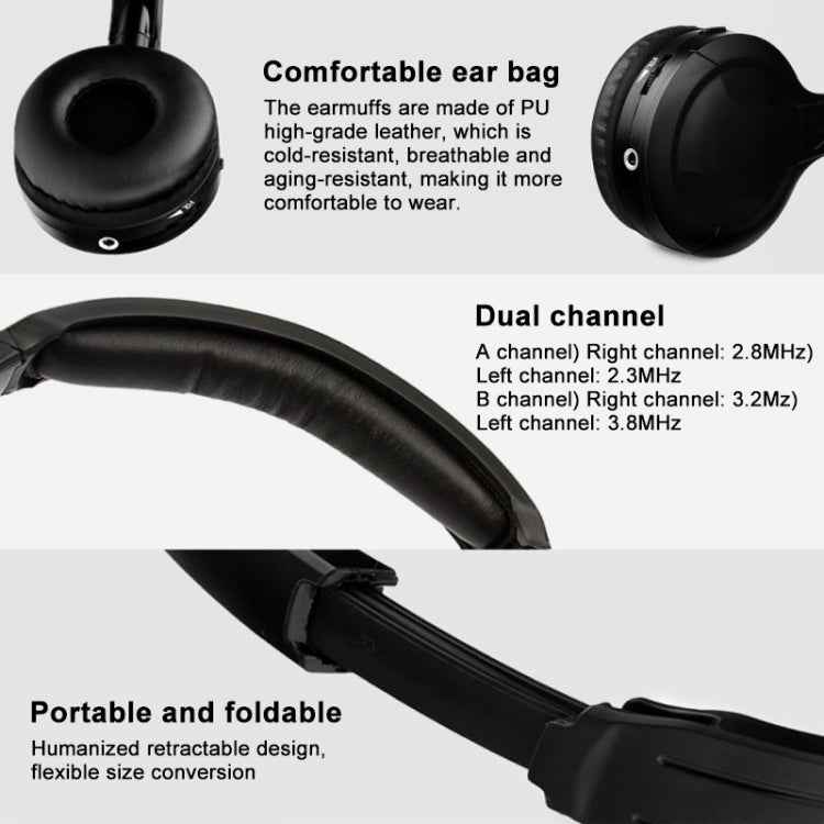 LPT03 Headset Wireless Infrared Dual/Single Channel Earphone