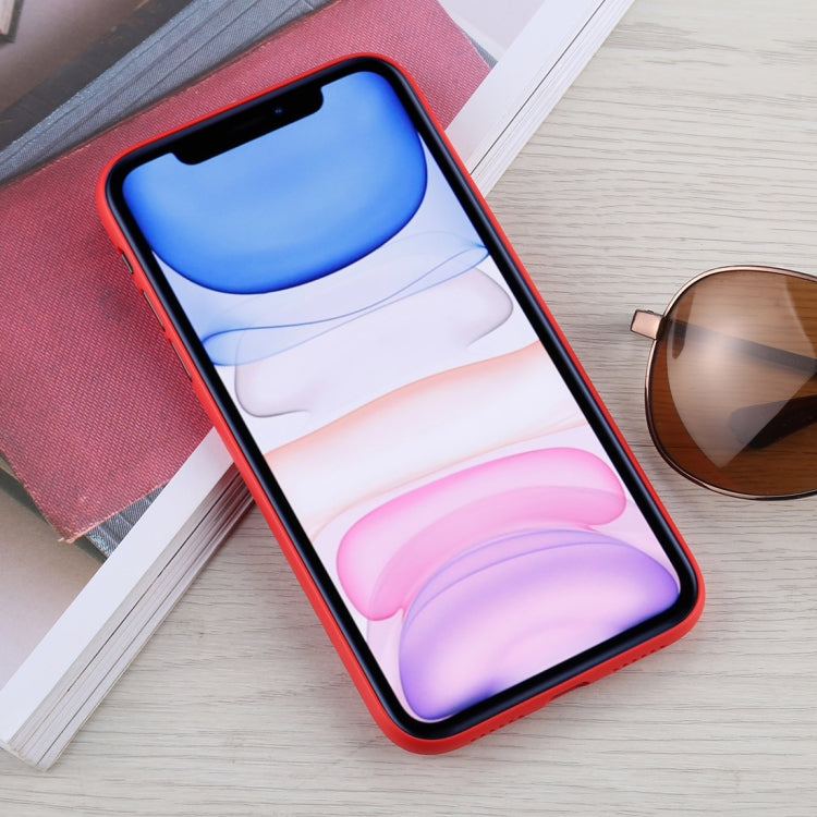 Funda protectora de PP con textura de fibra de carbono para iPhone 11