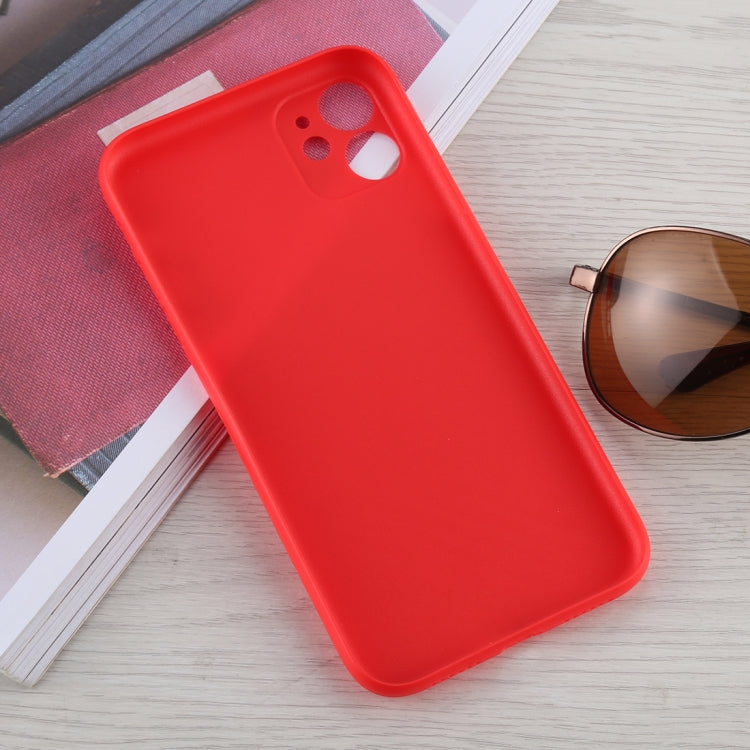 Funda protectora de PP con textura de fibra de carbono para iPhone 11