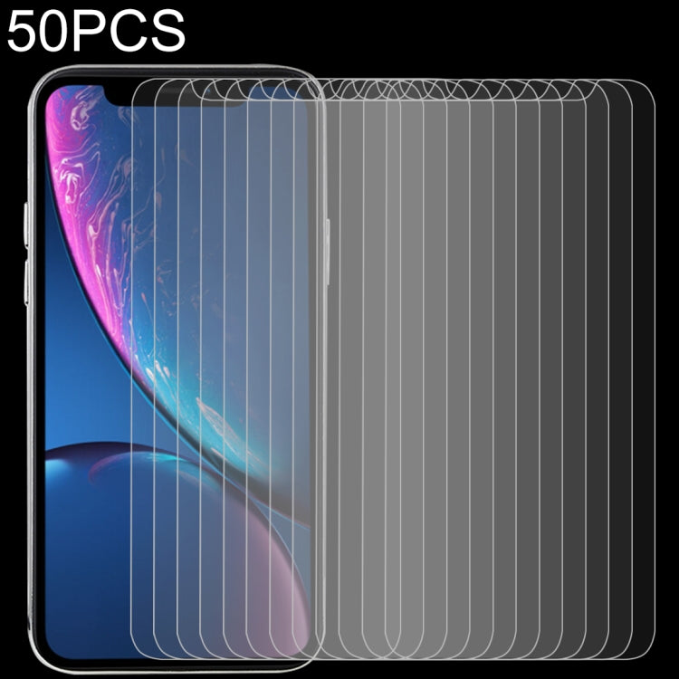 For iPhone 11 / XR 50pcs 0.3mm 2.5D 9H Tempered Glass Film, For iPhone 11 / XR(50 PCS)