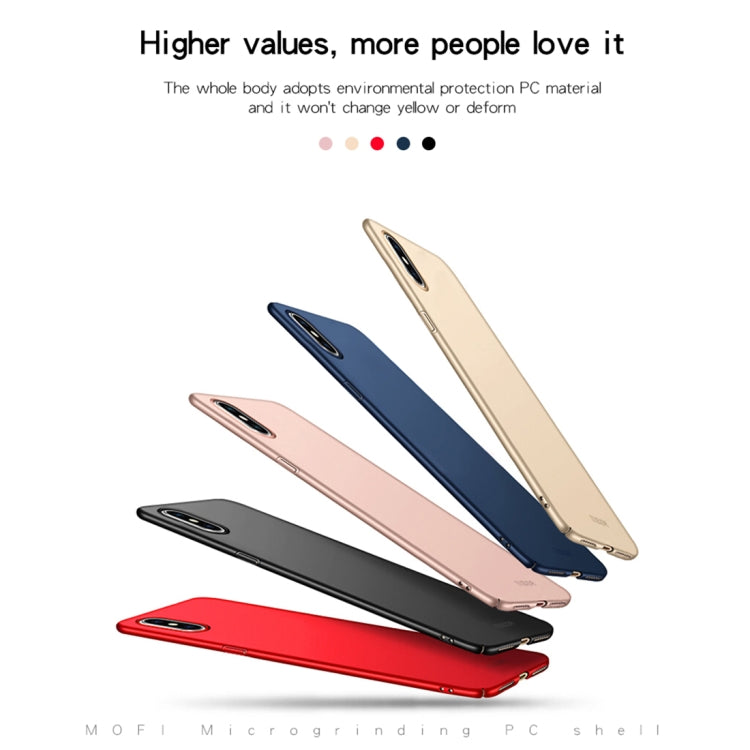 Funda protectora ultrafina de PC esmerilada MOFI para iPhone XS Max, cobertura total, para XS Max, para iPhone XS Max