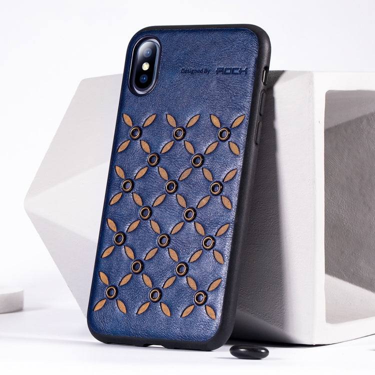 Funda protectora de TPU + PU para iPhone XS Max ROCK Origin Series Business, para XS Max