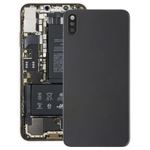 Battery Back Cover with Back Camera Bezel & Lens & Adhesive for iPhone XS Max, For iPhone XS Max with Adhesive
