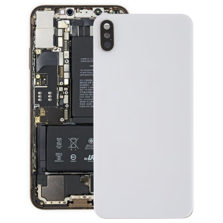 Battery Back Cover with Back Camera Bezel & Lens & Adhesive for iPhone XS Max, For iPhone XS Max with Adhesive