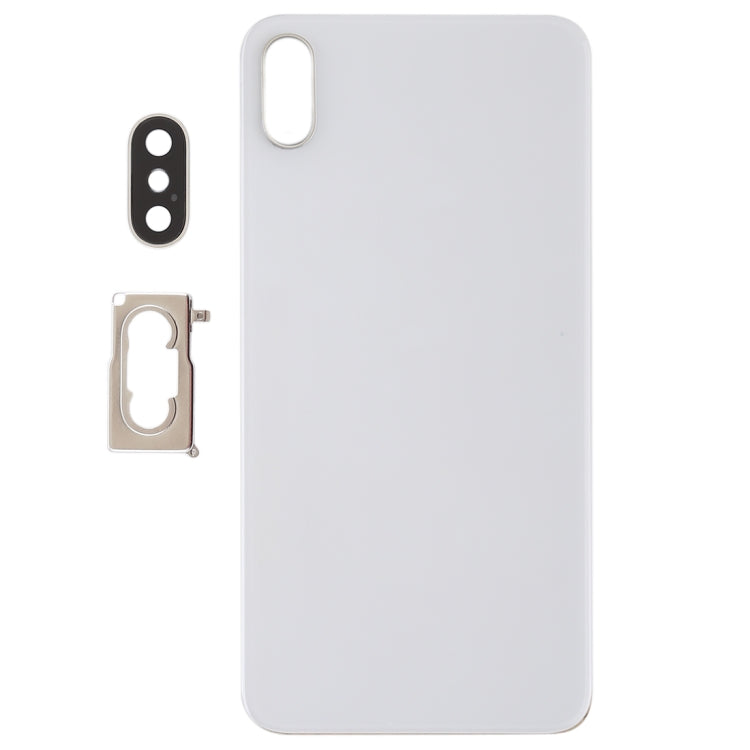Battery Back Cover with Back Camera Bezel & Lens & Adhesive for iPhone XS Max, For iPhone XS Max with Adhesive