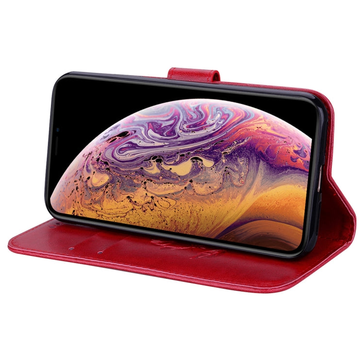 For iPhone XS Max Rose Embossed Horizontal Flip PU Leather Case with Holder & Card Slots & Wallet, For XS Max