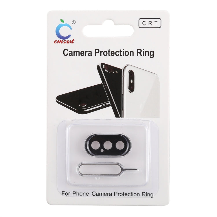 Rear Camera Lens Protection Ring Cover with Tray Eject Tool Needle For iPhone XS Max