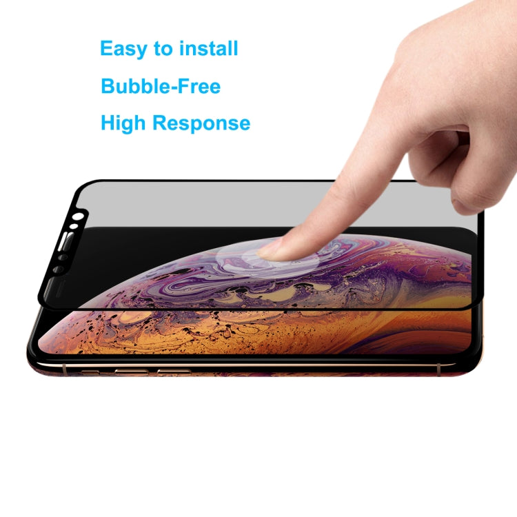 ENKAY Hat-Prince - Película de vidrio templado de pantalla completa antirreflejo 9H 6D de 0,26 mm para iPhone XS Max