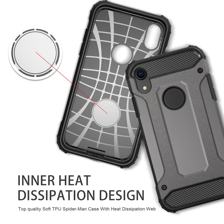 For iPhone XR TPU + PC Armor Combination Back Cover Case