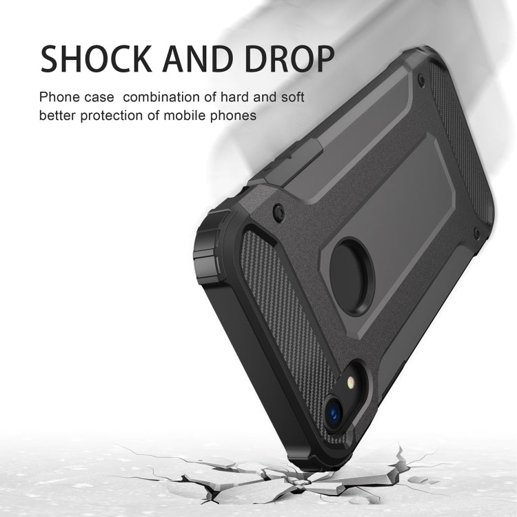 For iPhone XR TPU + PC Armor Combination Back Cover Case