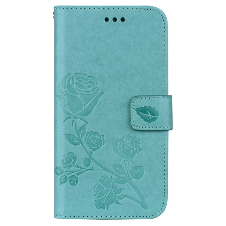For iPhone XR Rose Embossed Horizontal Flip PU Leather Case, with Holder & Card Slots & Wallet, For XR