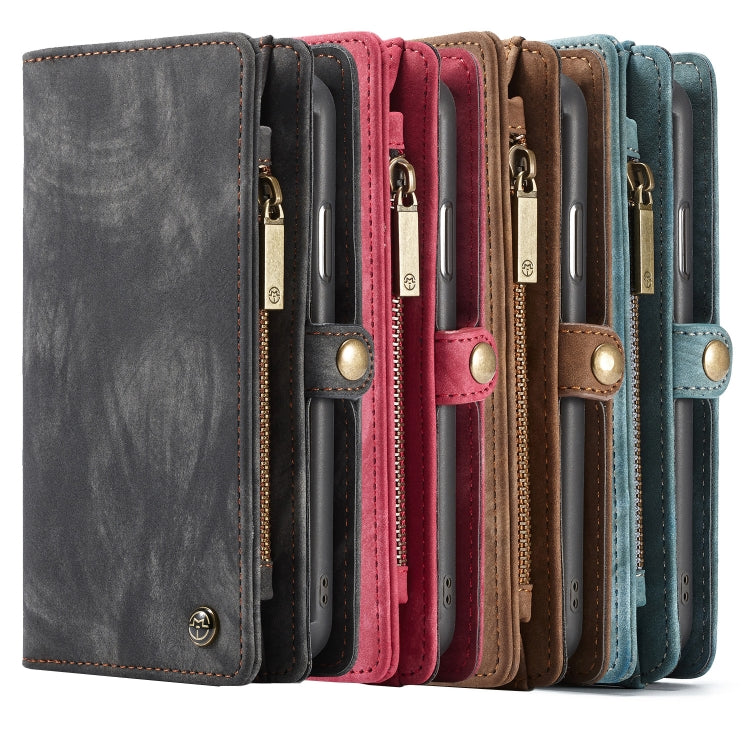 For iPhone XR CaseMe Detachable Multifunctional Horizontal Flip Leather Case with Card Slot & Holder & Zipper Wallet & Photo Frame