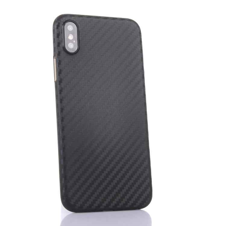 For iPhone XR Carbon Fiber Ultrathin PP Protective Case