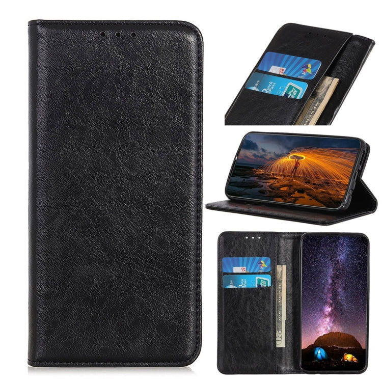 For iPhone XR Magnetic Retro Crazy Horse Texture Horizontal Flip Leather Case with Holder & Card Slots & Wallet