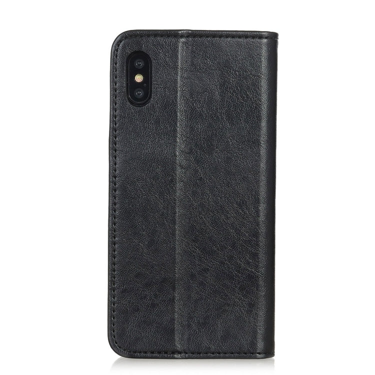 For iPhone XR Magnetic Retro Crazy Horse Texture Horizontal Flip Leather Case with Holder & Card Slots & Wallet