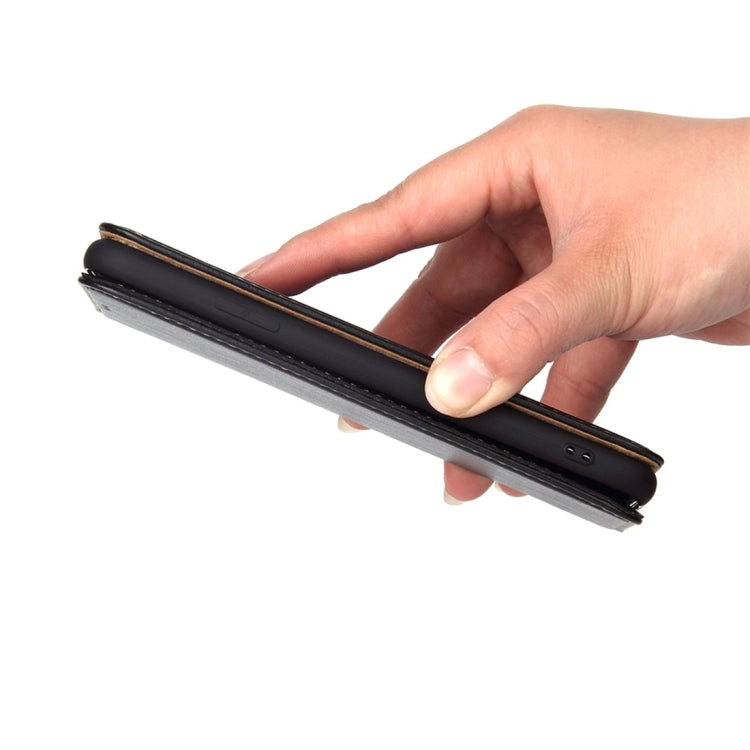 For iPhone XR Dermis Texture PU Horizontal Flip Leather Case with Holder & Card Slots & Wallet