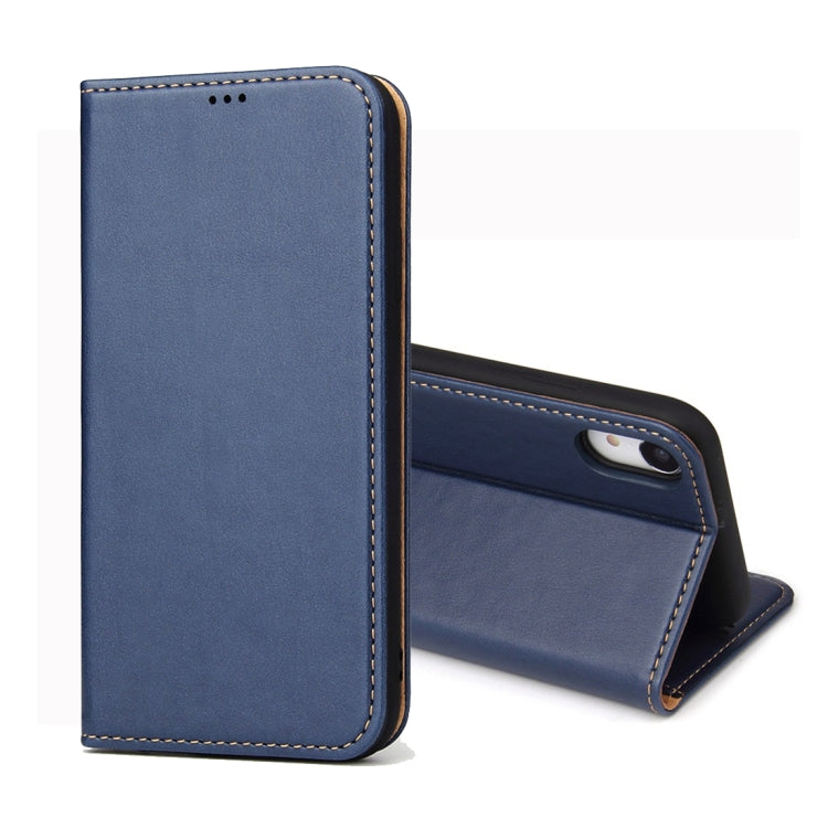 For iPhone XR Dermis Texture PU Horizontal Flip Leather Case with Holder & Card Slots & Wallet