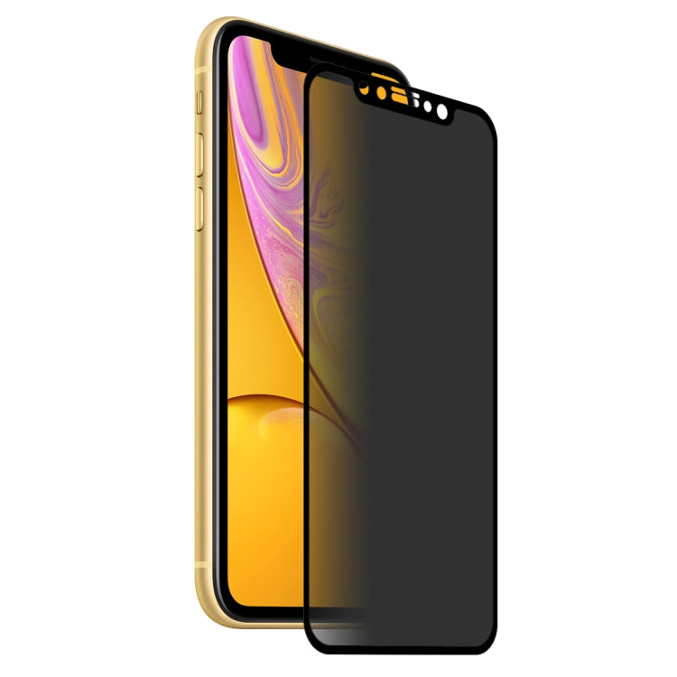 Pour iPhone 11 / XR ENKAY Hat-Prince 0,26 mm 9H 6D Confidentialité Anti-reflet Plein Écran Film en Verre Trempé, iPhone XR