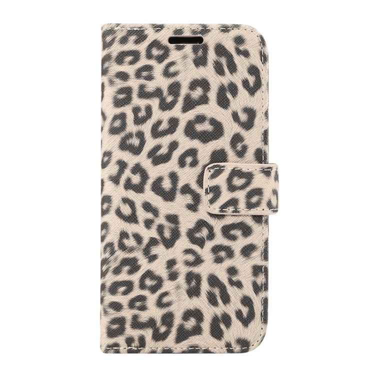 For iPhone XS Leopard Pattern Horizontal Flip Leather Case with Holder & Card Slots