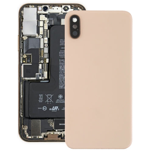 Battery Back Cover with Back Camera Bezel & Lens & Adhesive for iPhone XS, For iPhone XS (Camera Lens+Adhesive), For iPhone XS with Camera Lens