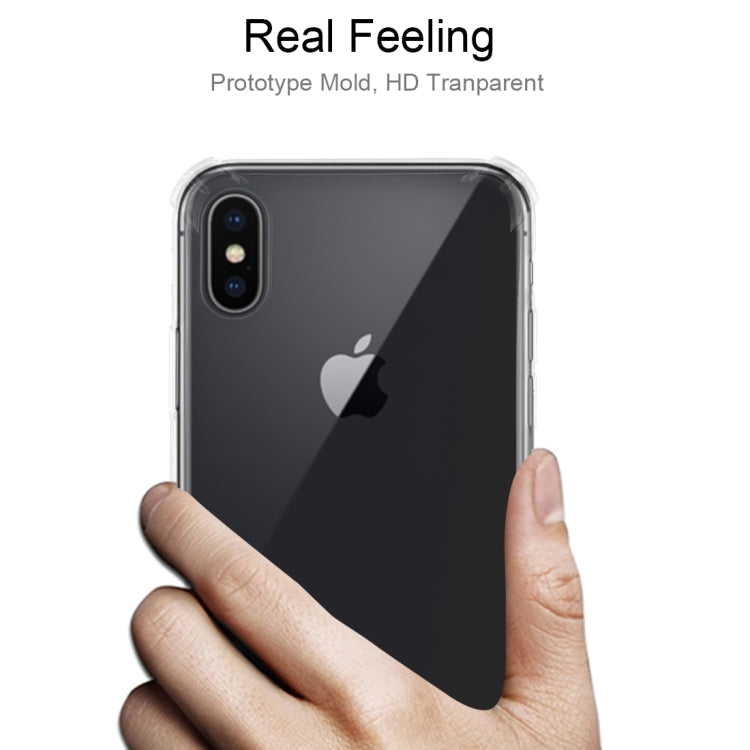 For iPhone XS 50pcs Ultrathin Transparent TPU Soft Protective Case