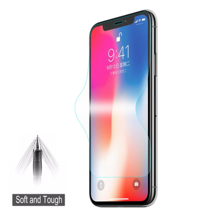 ENKAY Hat-Prince 0.1mm 3D Full Screen Protector Explosion-proof Hydrogel Film for iPhone XR , TPU+TPE+PET Material