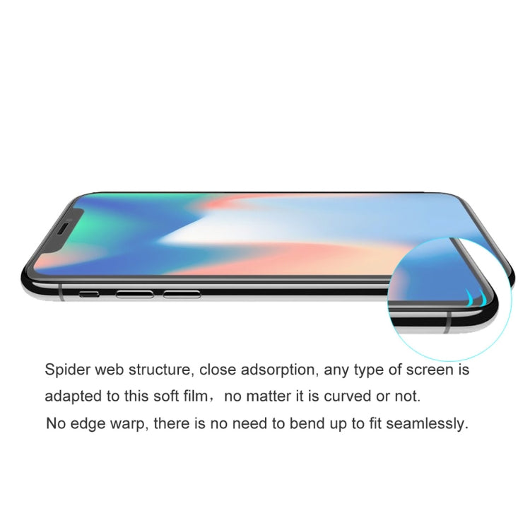 ENKAY Hat-Prince 0.1mm 3D Full Screen Protector Explosion-proof Hydrogel Film for iPhone XR , TPU+TPE+PET Material