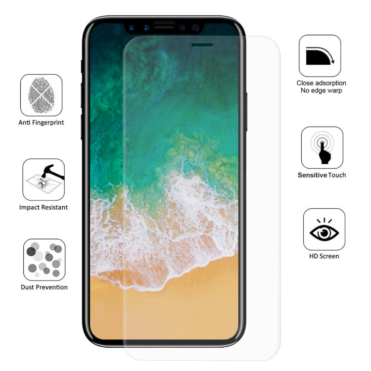 ENKAY Hat-Prince 0.1mm 3D Full Screen Protector Explosion-proof Hydrogel Film for iPhone XR , TPU+TPE+PET Material