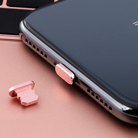 2pcs Universal 8 Pin Charging Port Metal Anti-Dust Plug for iPhone