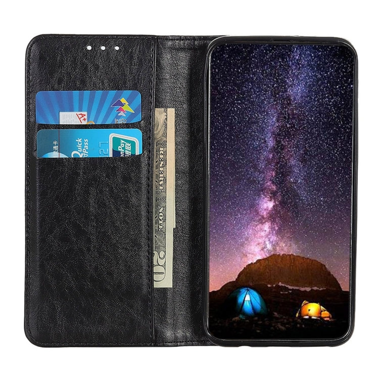 For iPhone X / XS Magnetic Retro Crazy Horse Texture Horizontal Flip Leather Case with Holder & Card Slots & Wallet